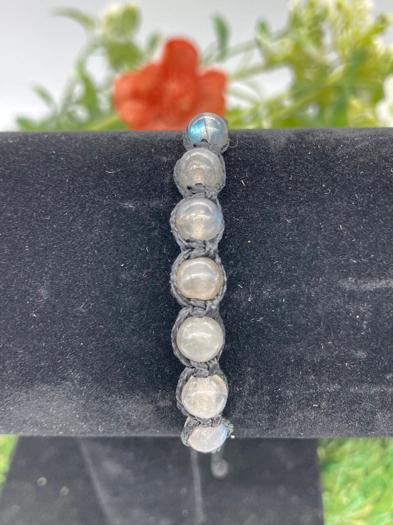 Armband mit Labradorit-Kristallperlen