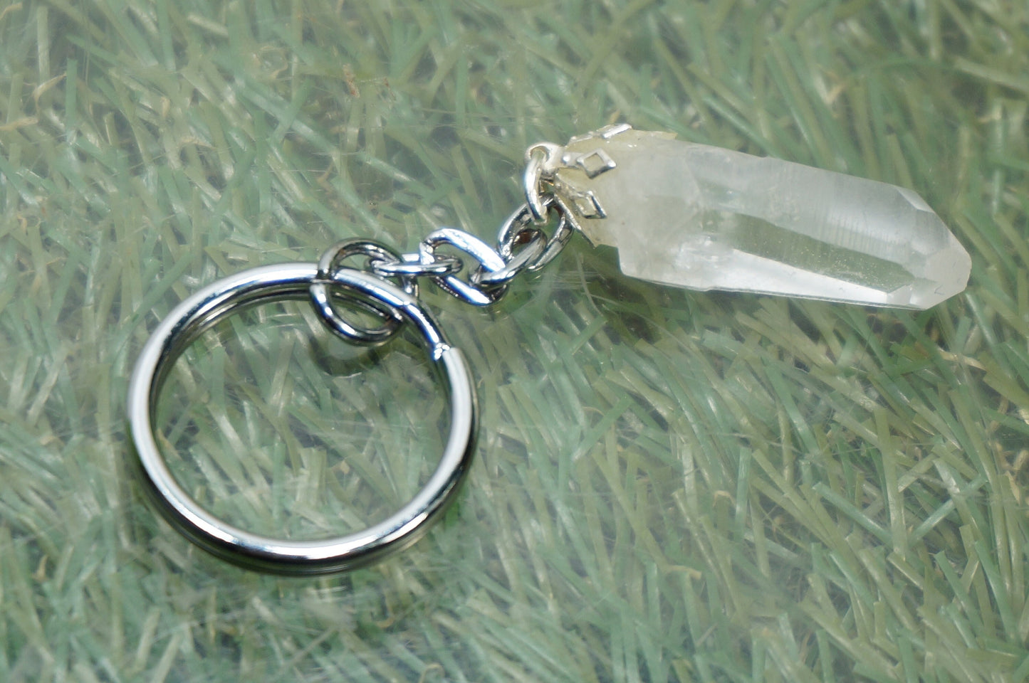 Μπρελόκ Natural Clear Quartz Crystal Point