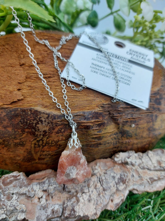 Περιδέραιο από φυσικό Sunstone Crystal