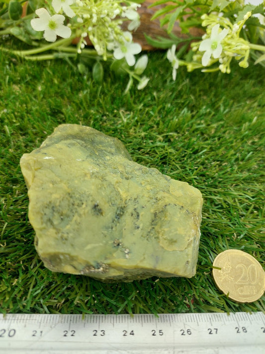 Serpentine με Πυρίτη Rough Crystal Σπάνιο Συλλεκτικό Διακόσμηση σπιτιού