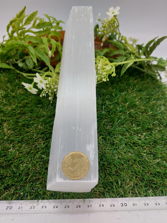 Selenite Crystal Raw Piece Bar Natural Healing Cleaning