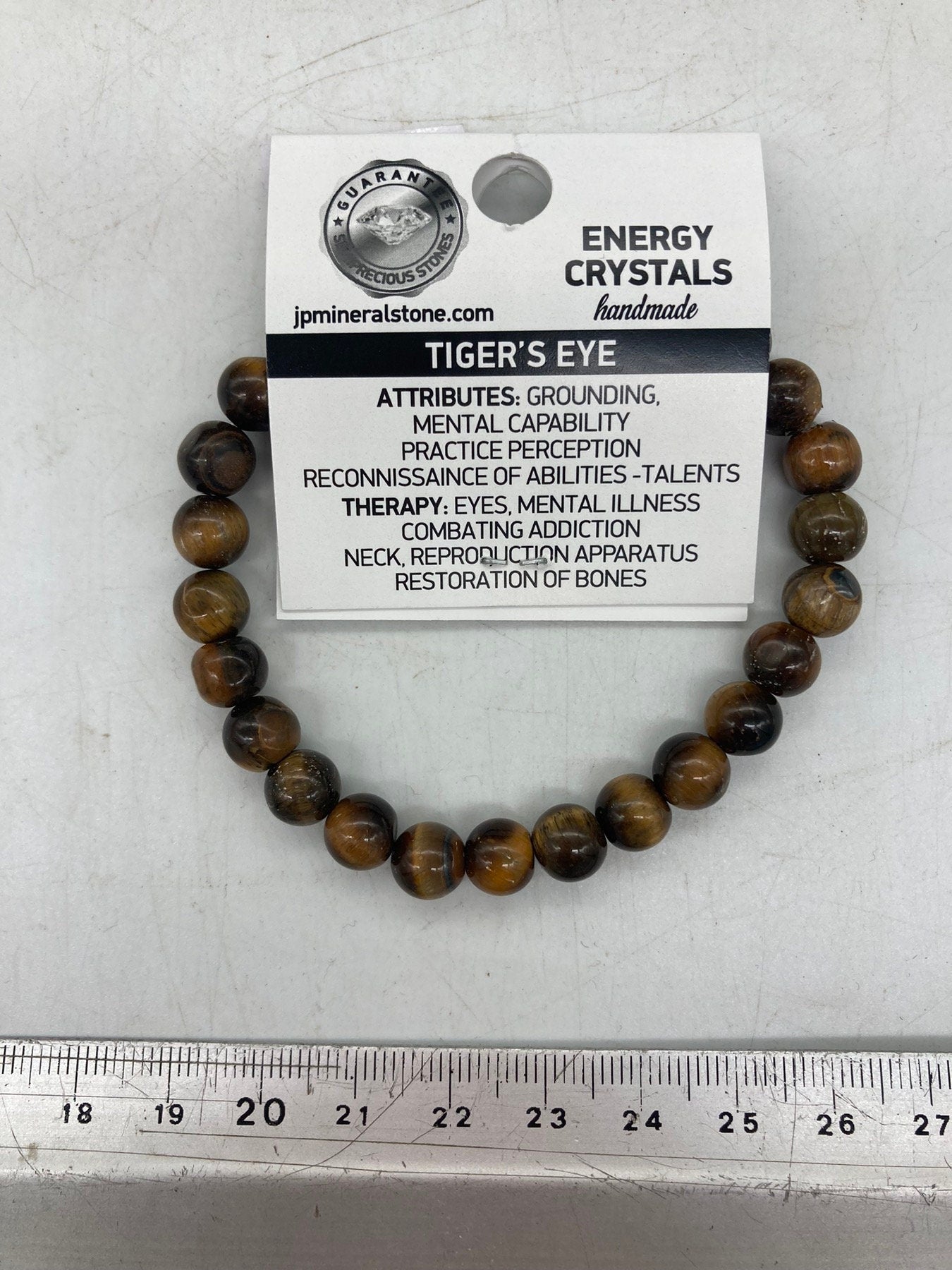 Tigerauge Naturkristall 8MM Perlen Armbänder, Handgelenk Edelstein Armband, Stretch Armband, Perlenarmband, handgemachtes Geschenk, Kristallarmband