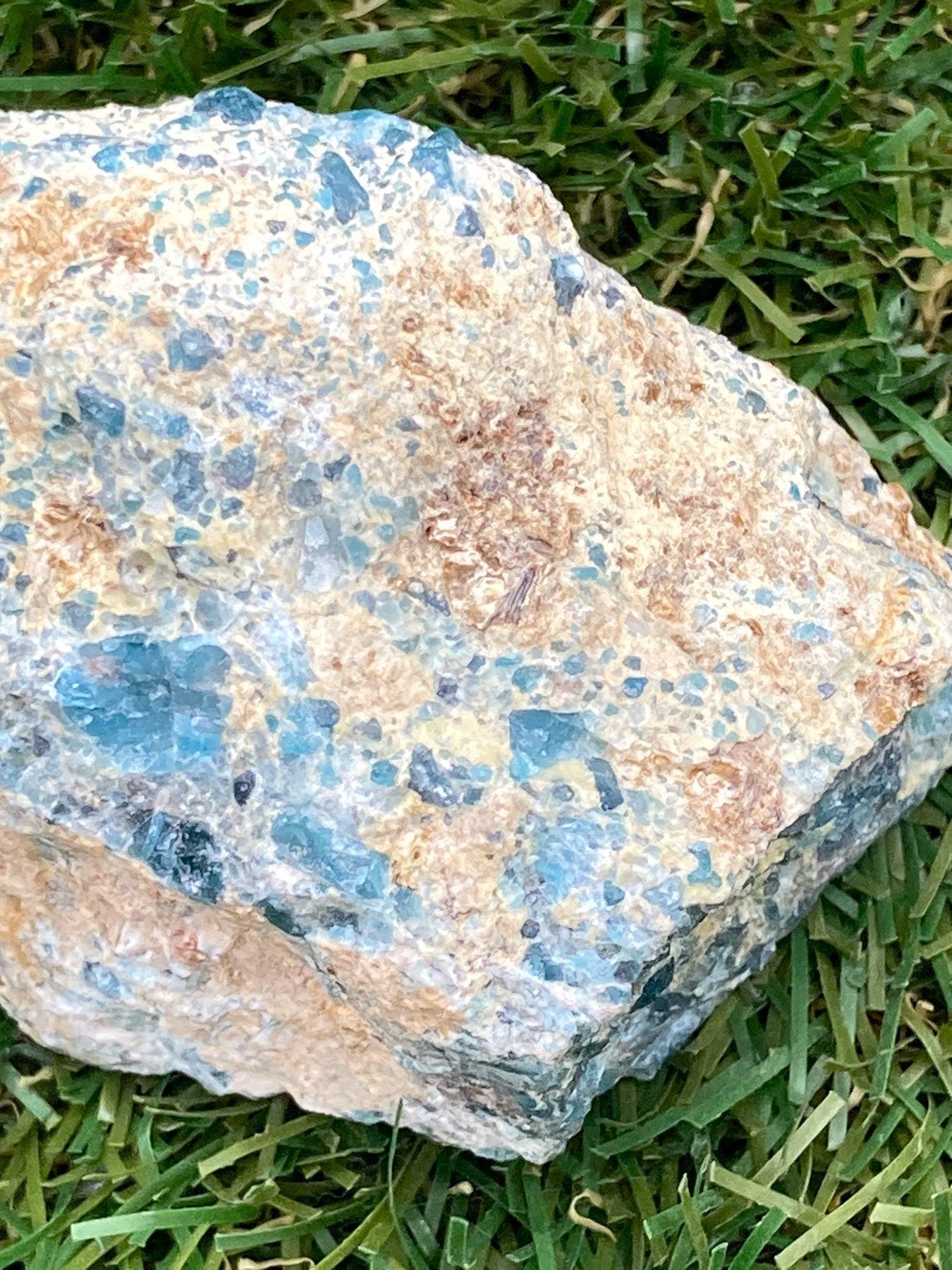 Φυσικό Crystal Blue Apatite συλλογή δείγματος ορυκτό