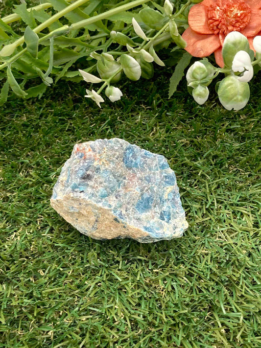 Φυσικό Crystal Blue Apatite συλλογή δείγματος ορυκτό